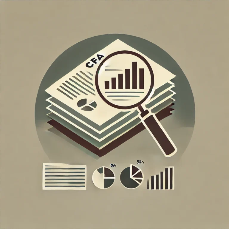 Minimalist symbols of deep focus and analysis in the CFA program.
