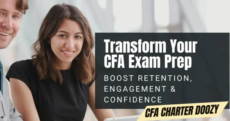 wo colleagues smiling and discussing ways to transform CFA exam preparation