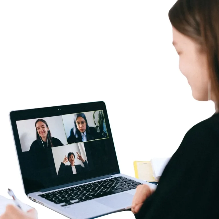 CFA Level 1 candidates in a virtual group study meeting