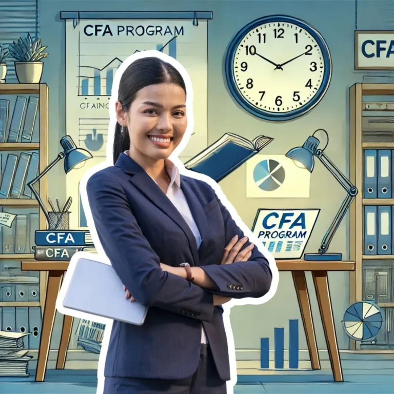 Professional demonstrating the flexibility of the CFA program for working individuals