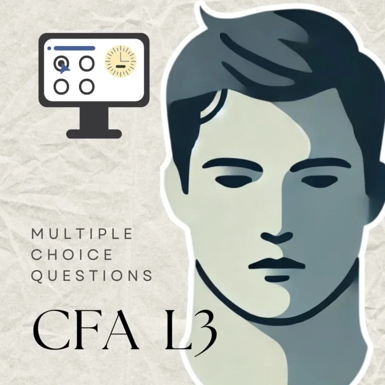 Focused face symbolizing concentration and resilience for CFA Level III exam preparation for Multiple Choice Questions MCQ