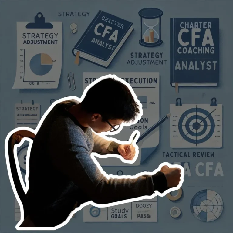 Strategic adjustments for CFA exam preparation in the Charter Doozy CFA Coaching Journey, with personalized planning and balanced goals