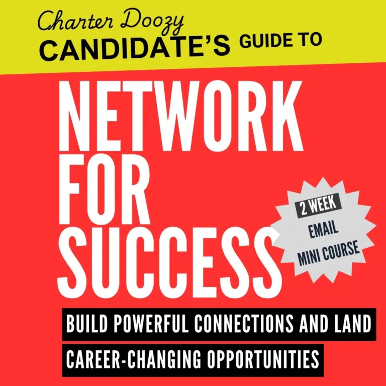Charter Doozy Candidate's Guide to Network for Success – A 2-week email mini-course on building powerful career connections for CFA candidates.