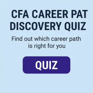 CFA Career Path Discovery Quiz button with call to action
