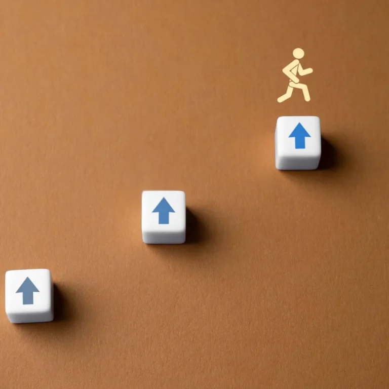 Figure ascending three steps illustrating progressive advancement through CFA exam Levels I, II, and III