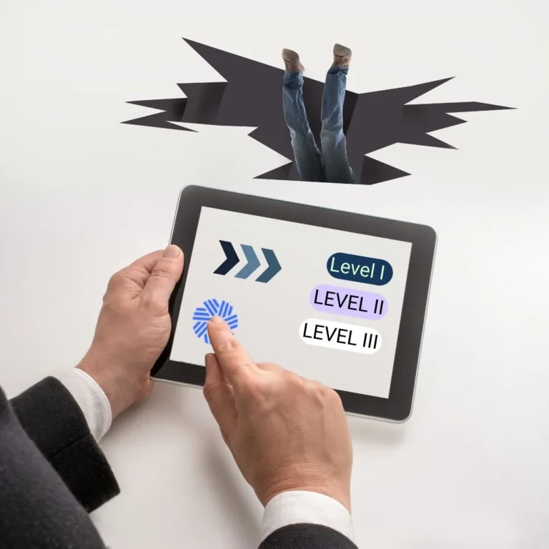 Visual metaphor highlighting potential pitfalls CFA candidates encounter when progressing through Levels I, II, and III
