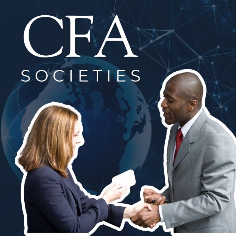 Professionals connecting through CFA Societies globally.
