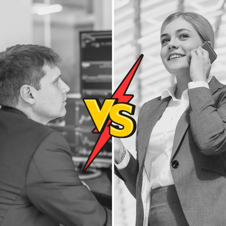 Traditional vs non-traditional finance roles illustration