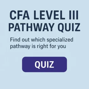 Illustration showing CFA candidates choosing between Portfolio Management, Private Wealth, and Private Markets pathways