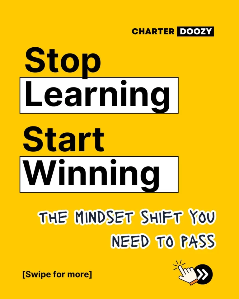 Stop Learning Start Winning - CFA Exam Strategy