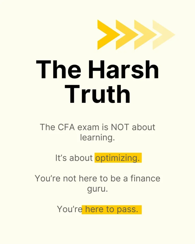 The Harsh Truth About CFA Exam Preparation