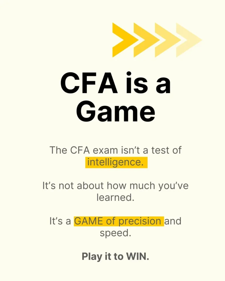 CFA Exam Strategy - Treat It Like a Game
