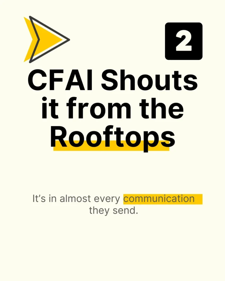 CFA Institute emphasizes Ethics in every communication.