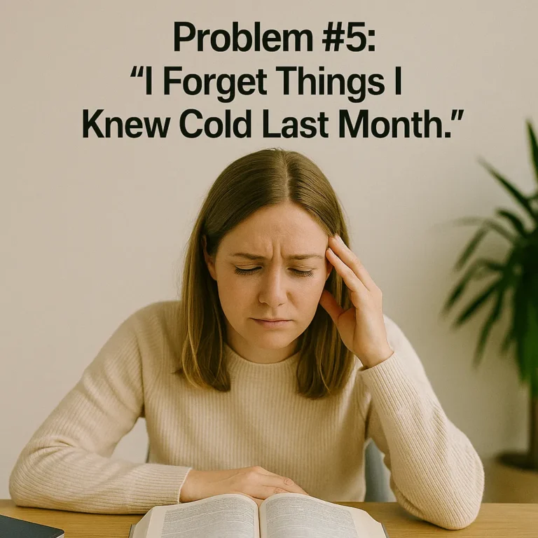 Frustrated CFA student forgetting past material