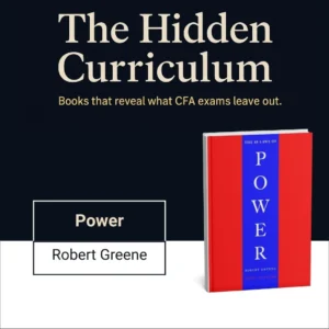 Book cover of The 48 Laws of Power by Robert Greene featured in The Hidden Curriculum series for CFA candidates