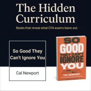 So Good They Can't Ignore You book cover by Cal Newport