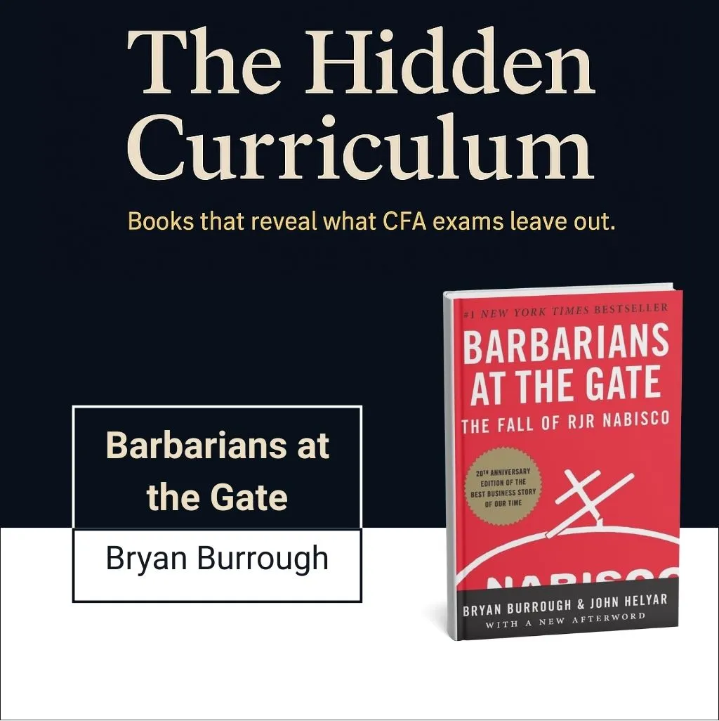 Hidden Lessons Book The Hidden Curriculum Series | Barbarians at the Gate by Bryan Burrough ...
