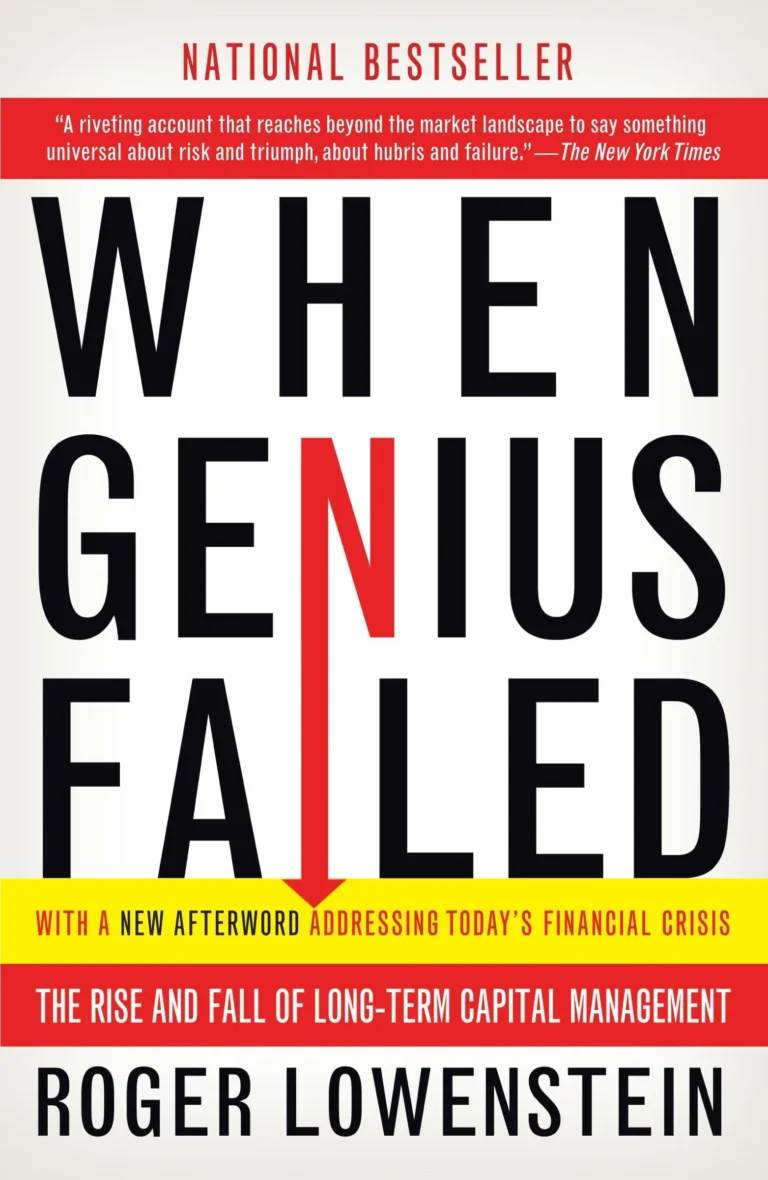 When Genius Failed by Roger Lowenstein book cover