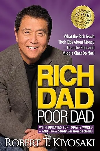 Book cover of Rich Dad Poor Dad by Robert T. Kiyosaki