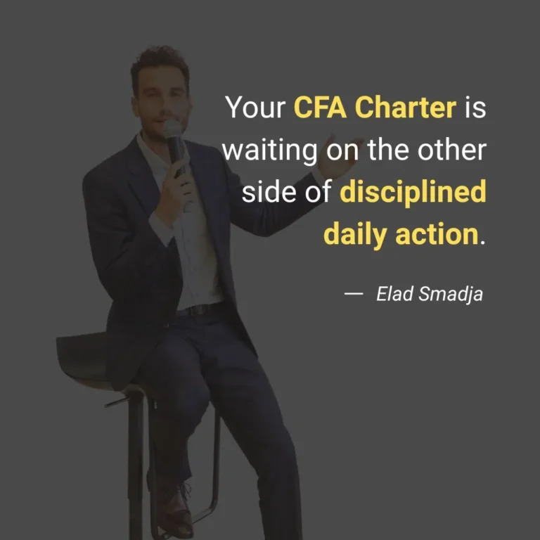 CFA Charter achieved by disciplined action