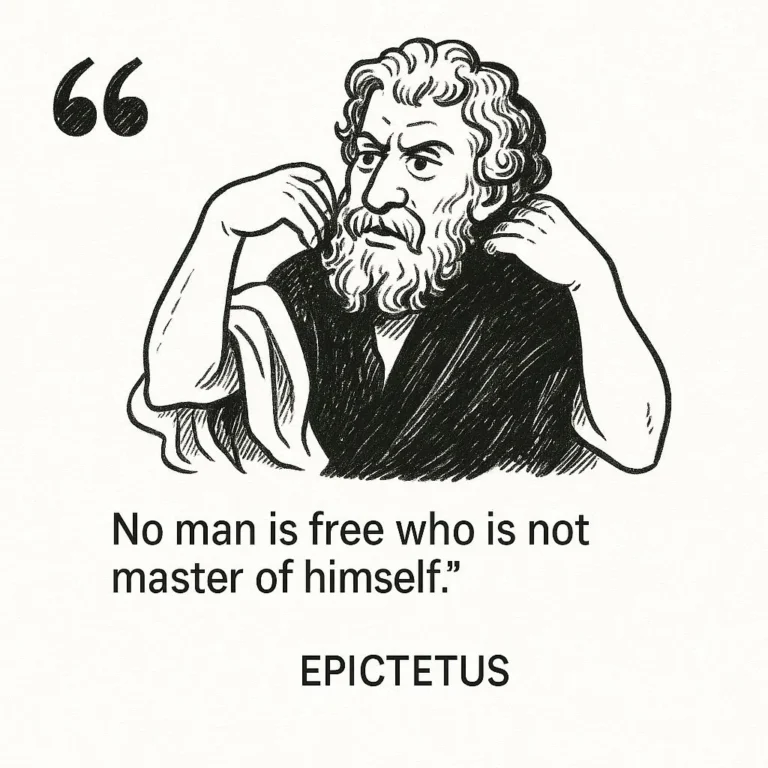 Epictetus quote on self-mastery and freedom