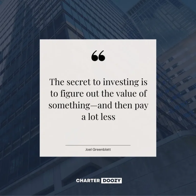 Quote by Joel Greenblatt about figuring out value and paying less in investing