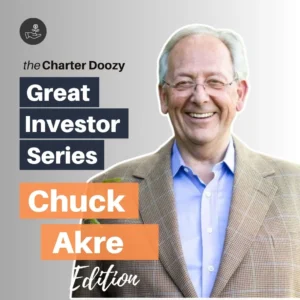 Portrait of Chuck Akre in Charter Doozy’s Great Investor Series