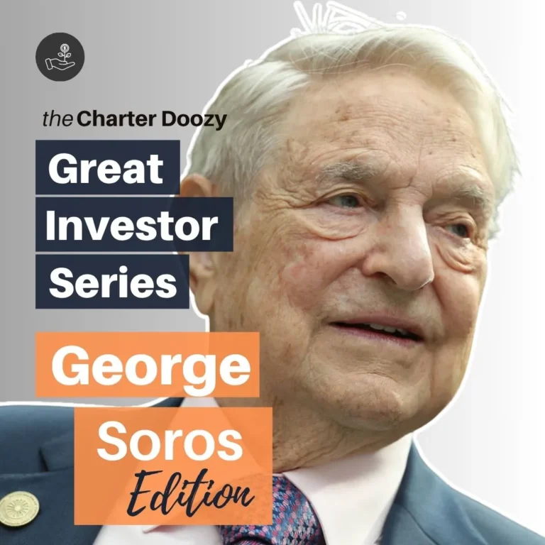 Portrait of George Soros in Charter Doozy’s Great Investor Series