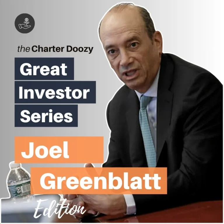 Portrait of Joel Greenblatt in Charter Doozy’s Great Investor Series