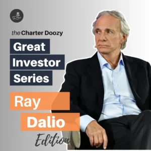 Portrait of Ray Dalio in Charter Doozy’s Great Investor Series