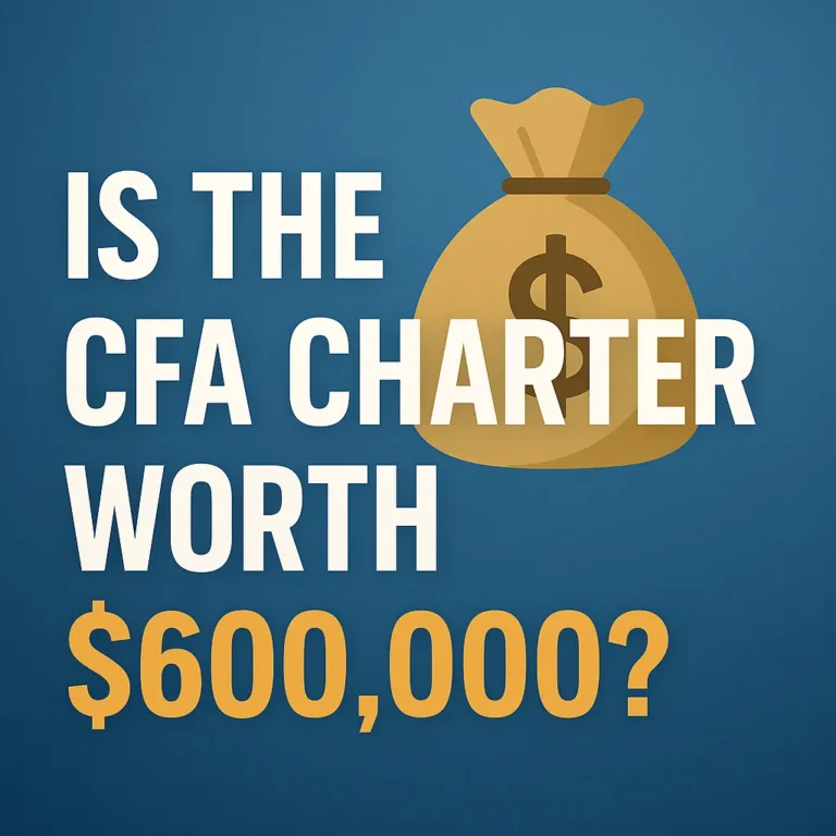 Is the CFA Charter Worth $600,000? Title graphic